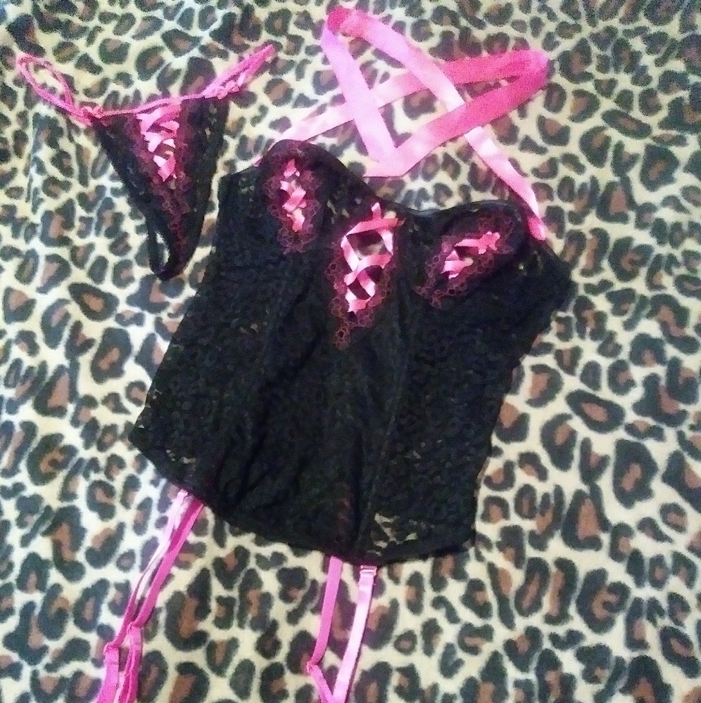 Pink & Black Sexy Lingerie